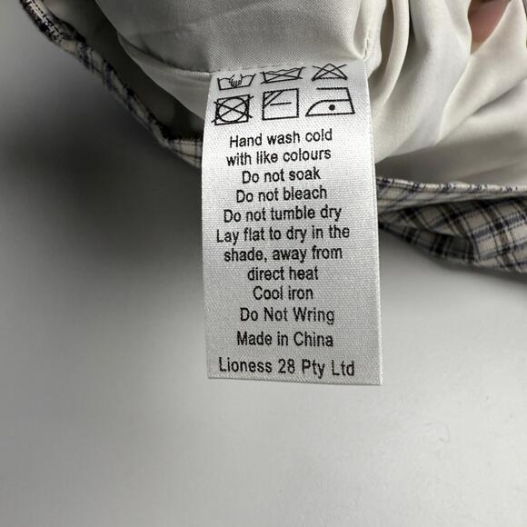 NWT LIONESS Hills Vintage Blue Linen Blend Mini Skirt Sz XL Vintage Blue - Picture 11 of 11